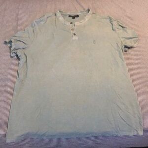 John Varvatos Henley baby blue t-shirt XXL